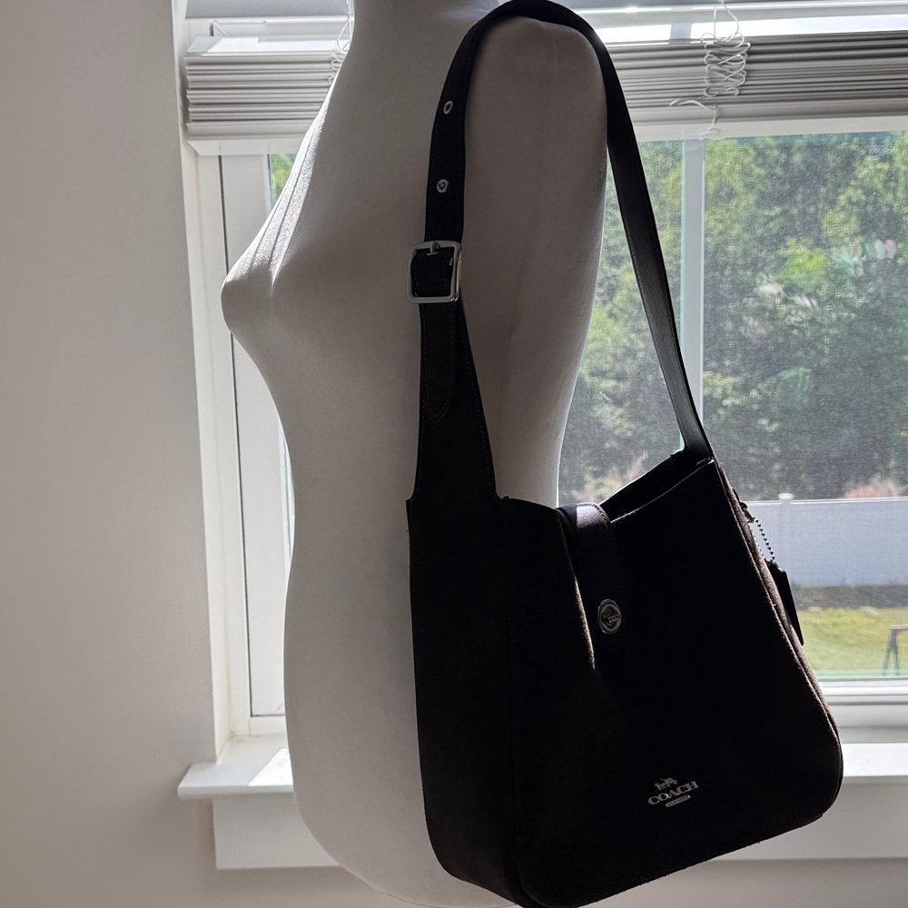 Coach Hadley Suede-Espresso Bag